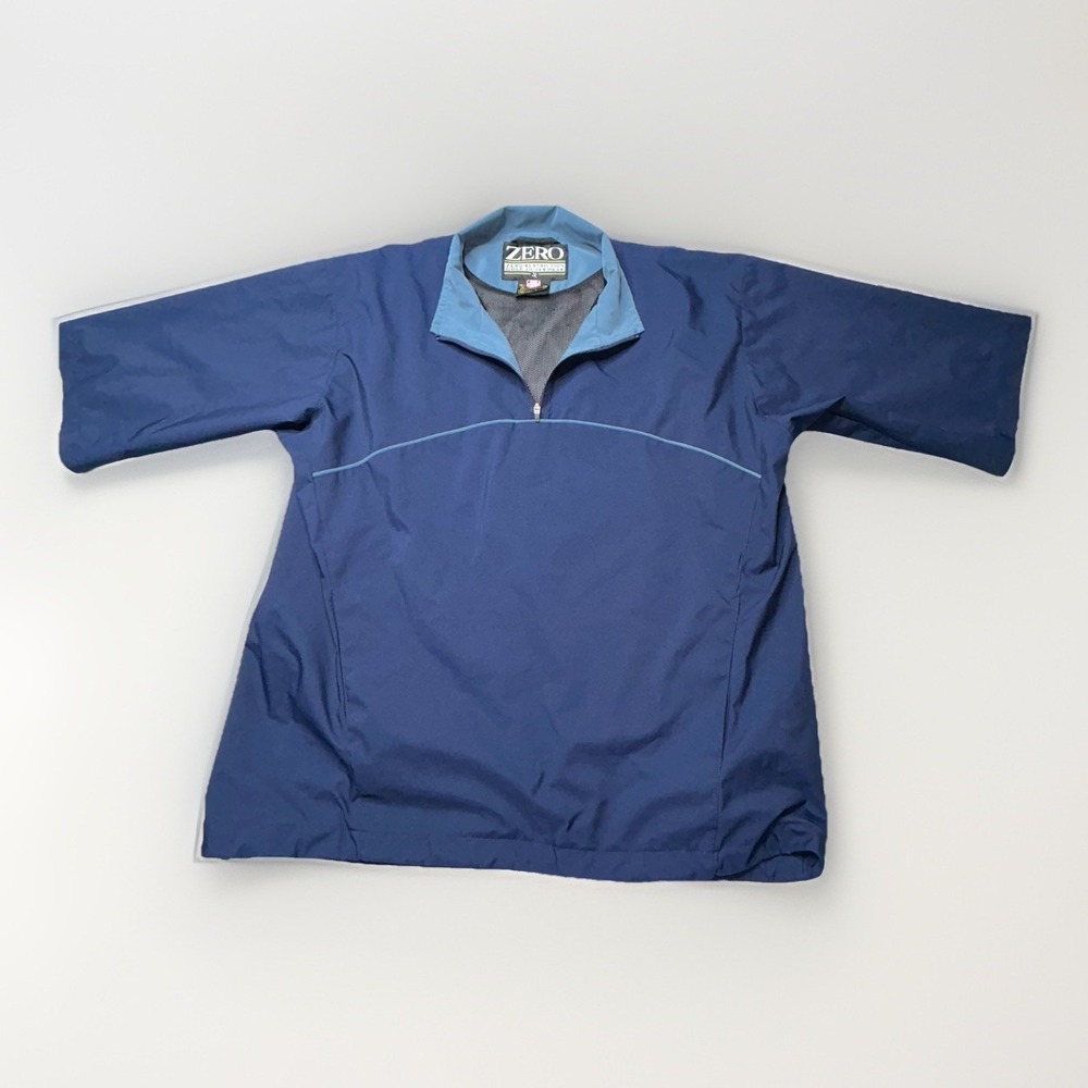 Zero Restriction Pullover Mens L GORE-TEX Golf Short Sleeve USA Wind Stopper